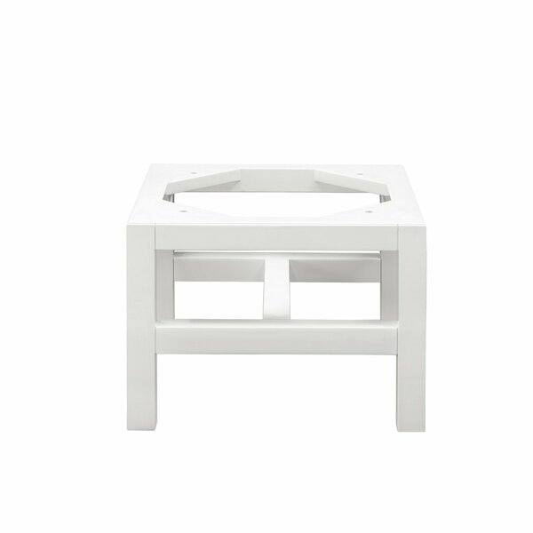 James Martin Vanities Addison 15in Wooden Stand for Grand Tower Hutch, Glossy White E444-ST15-GW